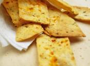 Baked Fennel (Saunf) Crisps with Easy Minute Cheese Sauce