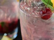 Cherry Mint Vodka Spritzer Cocktail