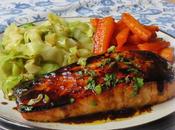 Pan-Seared Salmon with Sweet Spicy Asian Glaze