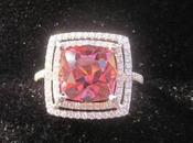 Pink Tourmaline Engagement Ring