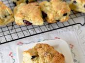 Easy Rustic Cafe-style Blueberry Cream Scones That Buttery Biscuity with Moist Flaky Inside