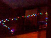 Small Balcony, with Ornamental Lighting, Shot Night Hoboken, Photoshopped Variations