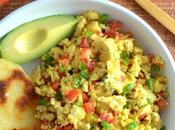 Huevos Pericos (Colombian Scrambled Eggs with Tomatoes Scallions)