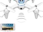 Drones india-Kiditos Plastic Wi-Fi 4GHz 6-Axis Drone with Camera Lights (White Blue)-4799.00