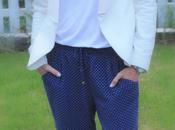 White Blazer Pyjama Trousers