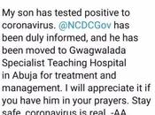 Just Atiku’s Tests Positive Coronavirus