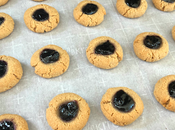 Chewy Almond Thumbprint Cookies