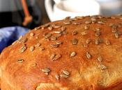 Billowy Off-White Bread with Honey