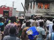 Fire Razes Building, Shops Ibadan (photos/video)