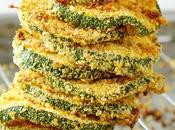 Courgette Chips with Parmesan Baked Crispy