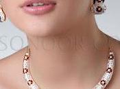 Gold Fashion Beautiful Party Wear Necklace Sonoor Jewels Collection 2012