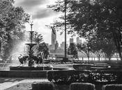 Friday Fotos: Hot, Wet, Fountain [greyscale]