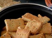 Sesame Jaggery Wheat Crackers Paara (Baked Stove Method)