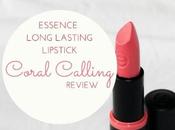 Essence Long Lasting Lipstick Coral Calling Review Swatch Price India
