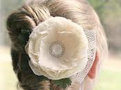 Ivory Bridal Feather Flower Available Fanciestrands