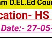 SCERT Assam D.El.ED 2021 Application Form, Exam Date