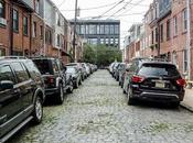 Cobblestone Streets, Overhead Wires, Sticker [Hoboken]