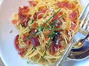 Pasta Alla Carbonara with Chives