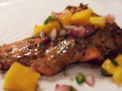 Wednesdays Unplugged Grilled Marinated Salmon with Mango Salsa
