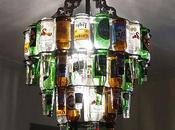 Beer Bottle Chandeliers