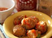 Secret Recipe Club Turkey Sriracha Meatballs