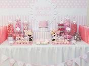 Pink White Baby Shower Life Sweet Candy Buffets