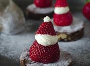 Snow-flecked Santa Brownies...