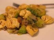 Meatless Monday Tortellini with Brussels Sprouts Lemon