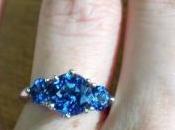 Jewel Week Sapphire Three Stone Engagement Ring