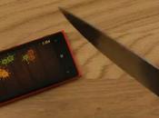 Play ‘Fruit Ninja’ Lumia with Real Knife?