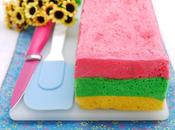 Semi Rainbow Steamed Cake