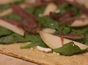 Feta Spinach Prosciutto Pear Flatbread