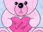 Draw Valentine Teddy Bear