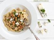 Pasta with Walnuts, Blue Cheese Chives
