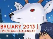 February 2013 Free Printable Calendar
