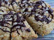 Coconut Rolled Scone with Chocolate Topping