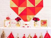 Stunning "Love Gold" Valentine's Table Rock Paper Scissors