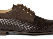 Interweaving Into Spring: Armando Cabral Papel Woven Leather Canvas Derby Shoes