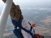 Stephen About Skydive, Doing "Bat Hang" from Wing Cessna 182!