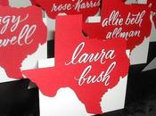 Calligraphy Texas Place Cards American Heart Luncheon