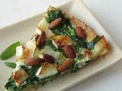 Spinach Quiche with Goat Cheese Almonds