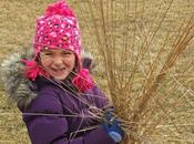 Cutting Back Ornamental Grasses with Daughter