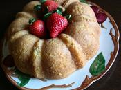French Yogurt Cake with Maple Strawberry Sauce