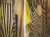BCBG Silk High Striped Dress