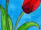 Watercolor Tulips