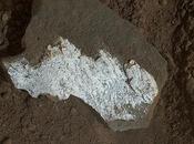 Curiosity Mars Rover Breaks Rock Reveal White Interior