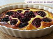 Blackberry Cheesecake with Almond Coconut Crust