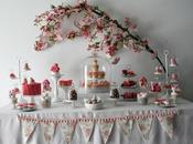 Spring Time Themed Table with Beautiful Birds Floral Sweet Treats Cupcake