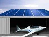 Electric Plane Powered Solar Hangar