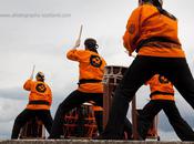 Taiko Drummers Portobello Beach Busk
